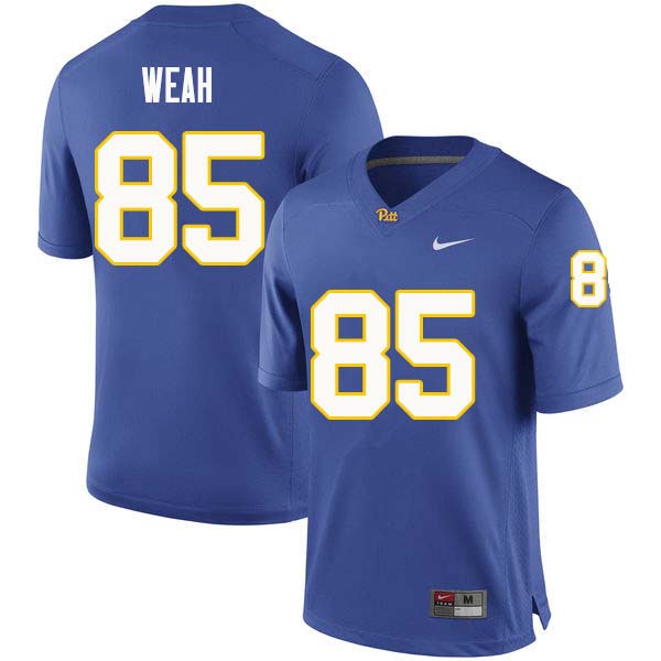 Men #85 Jester Weah Pittsburgh Panthers College Football Jerseys Sale-Royal